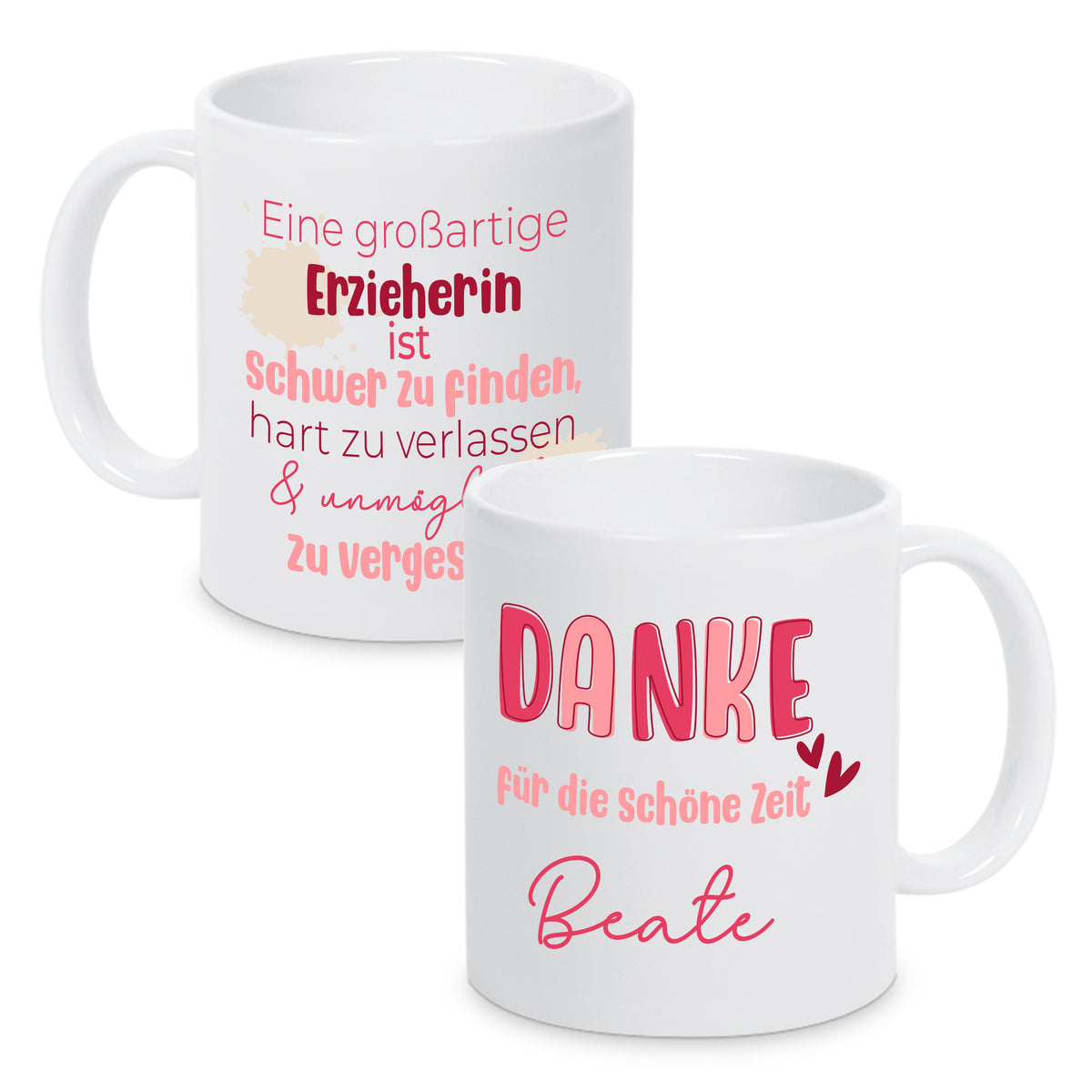 Abschiedsgeschenk Für Lehrerin – Tasse Mit Spruch: „Hart Zu Finden, Schwer Zu Verlassen“