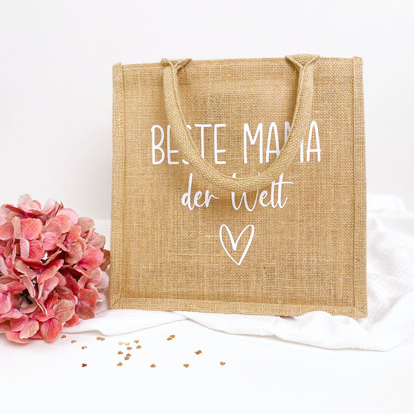 Tasche Beste Mama der Welt Jute