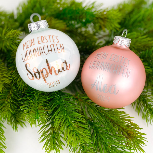 Weihnachtskugel Mein erstes Weihnachten