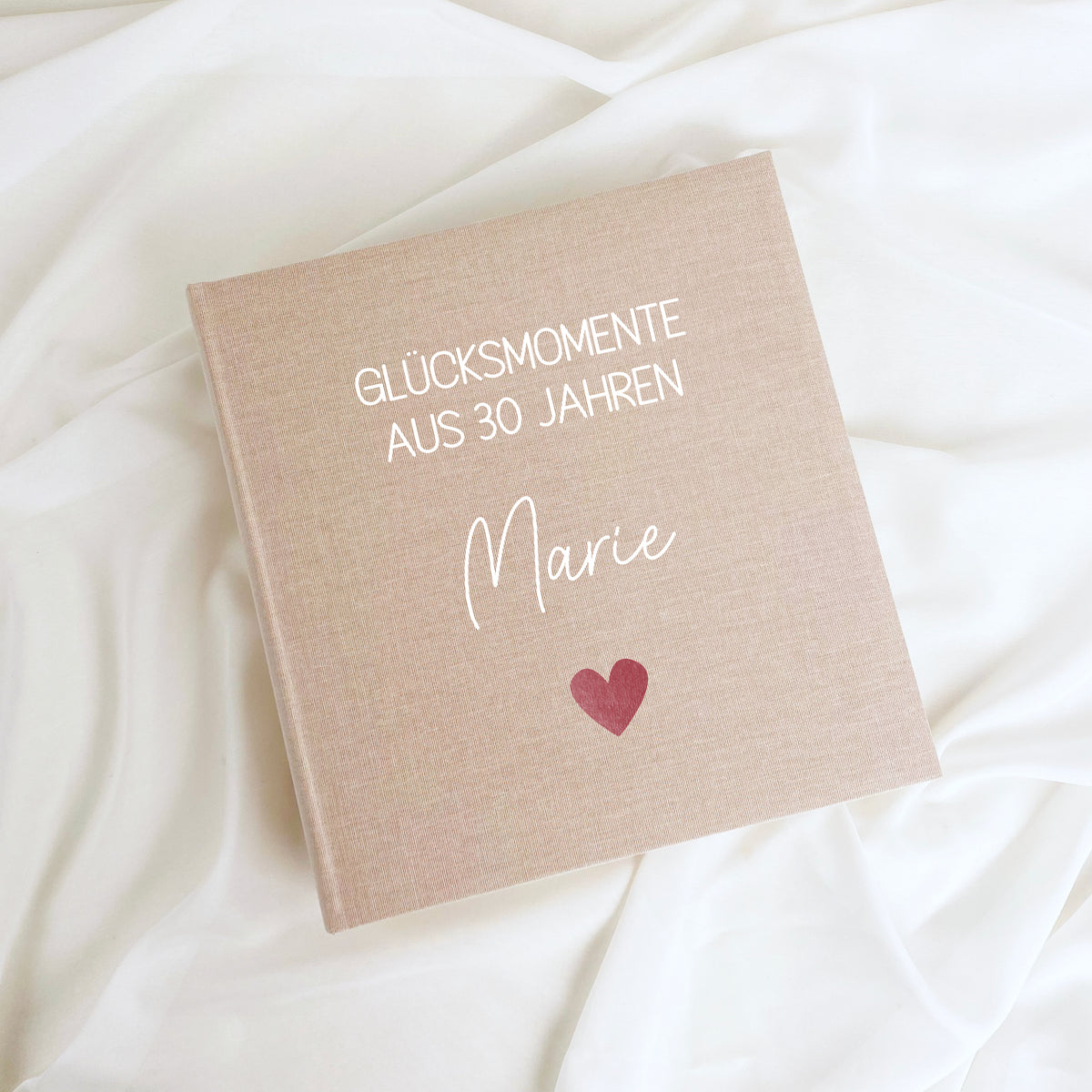 Fotoalbum mit Wunschtext
