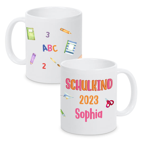 Tasse Schulkind mit Motiven