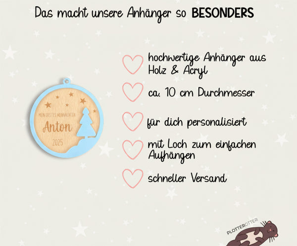 Weihnachtsanhänger Mein Erstes Weihnachten