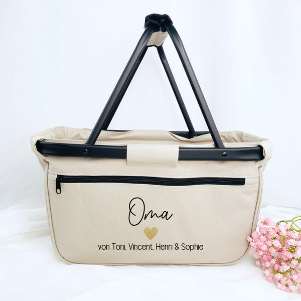 Einkaufskorb Oma Enkel