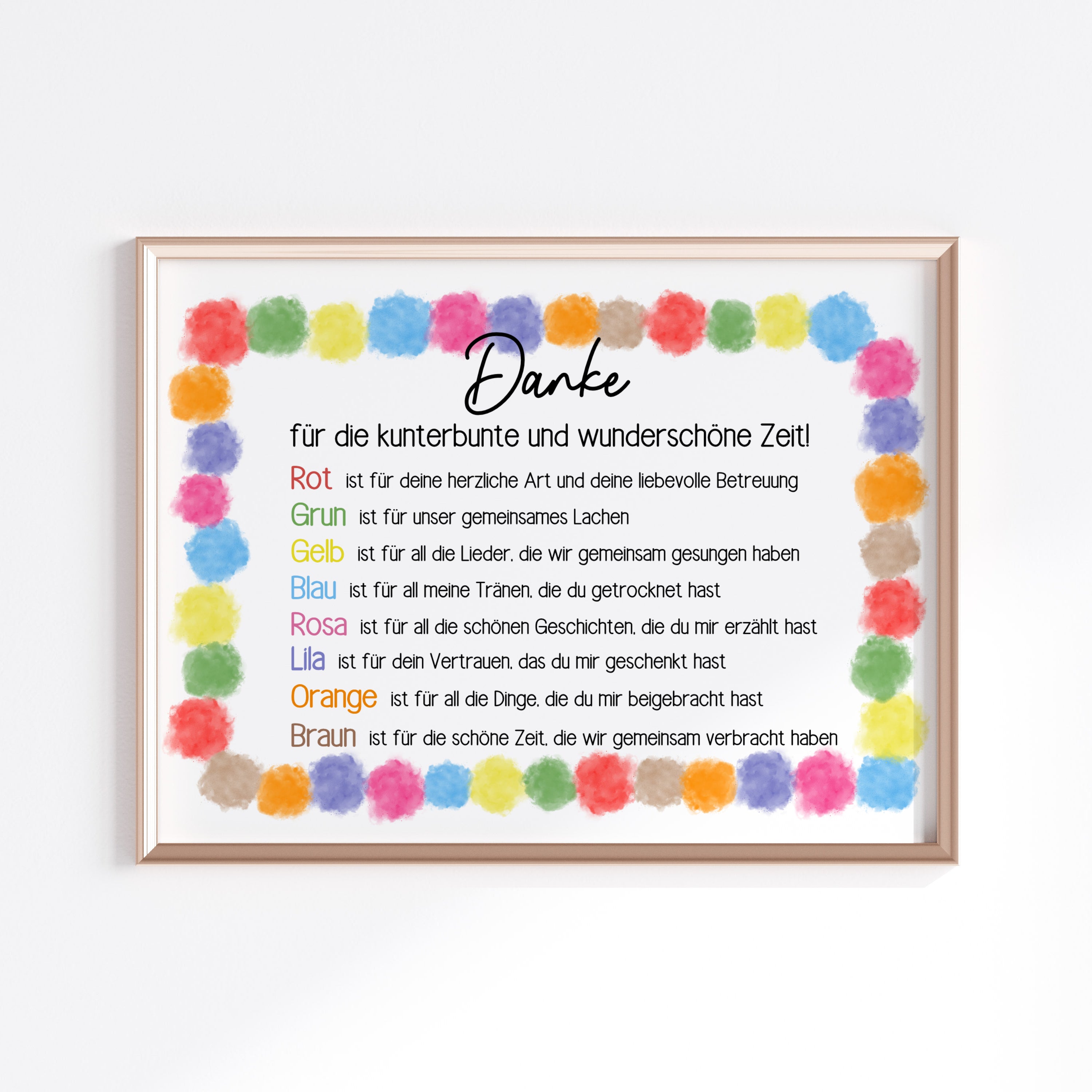 BETESSIN Abschiedskarte Für Erzieherinnen – Kreative Dankeskarte Mit Umschlag, 12x18 Cm
