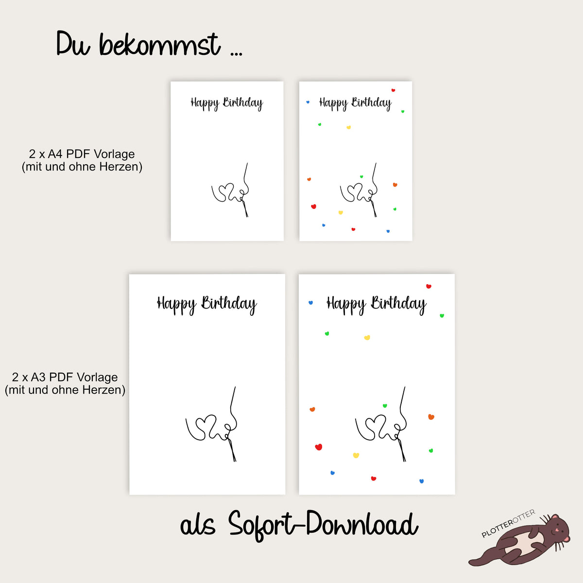 Handabdruck Happy Birthday