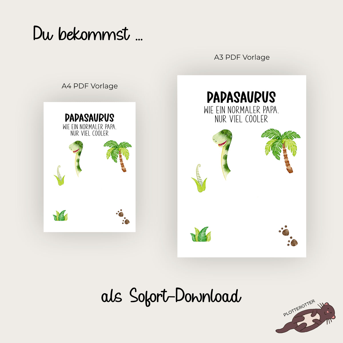 Handabdruck Papasaurus