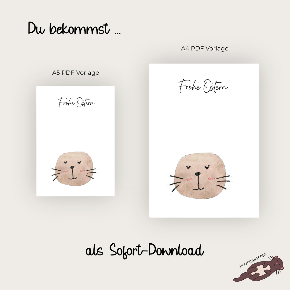 Fußabdruck Osterhase