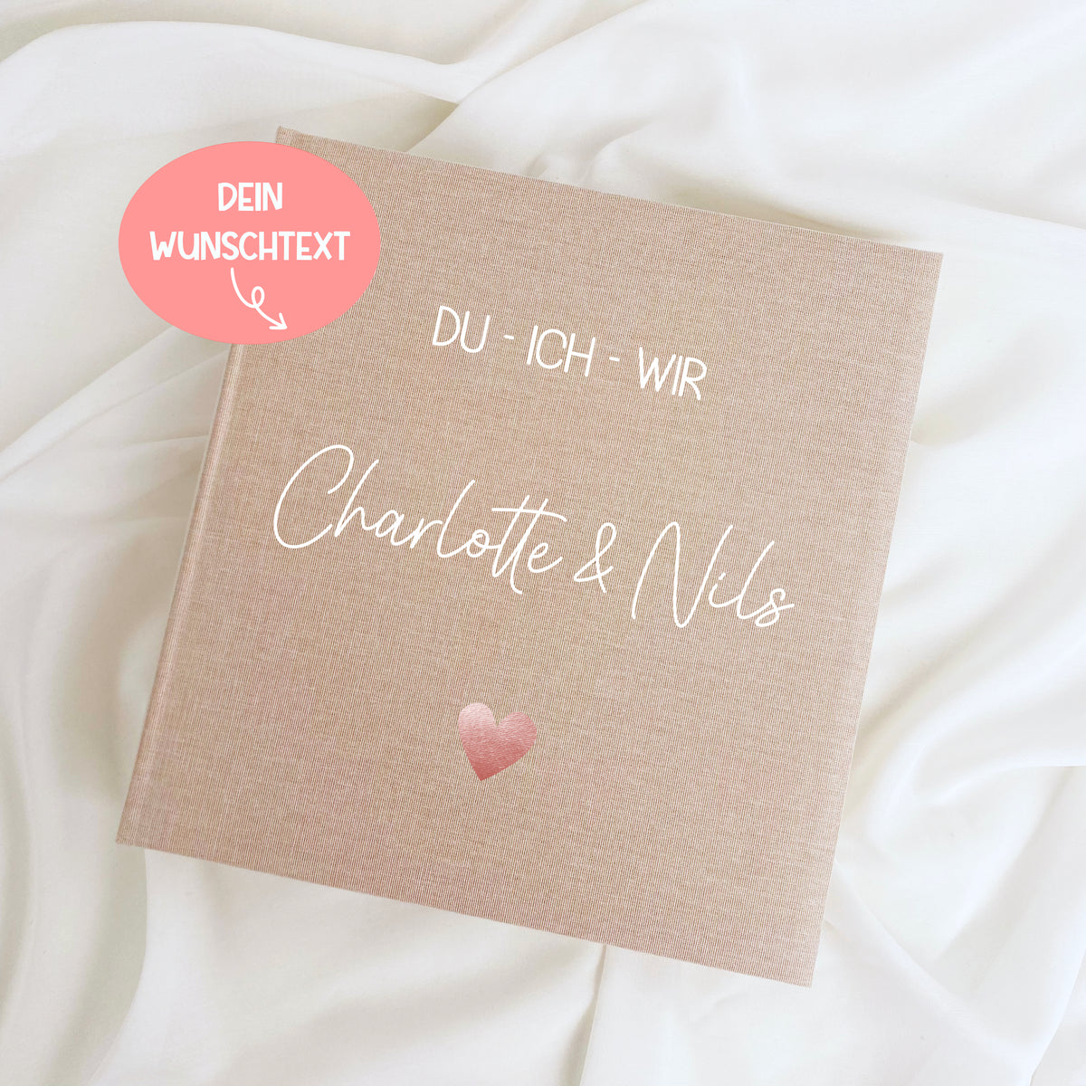 Fotoalbum mit Wunschtext