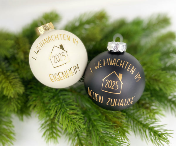 Weihnachtskugel Einzugsgeschenk