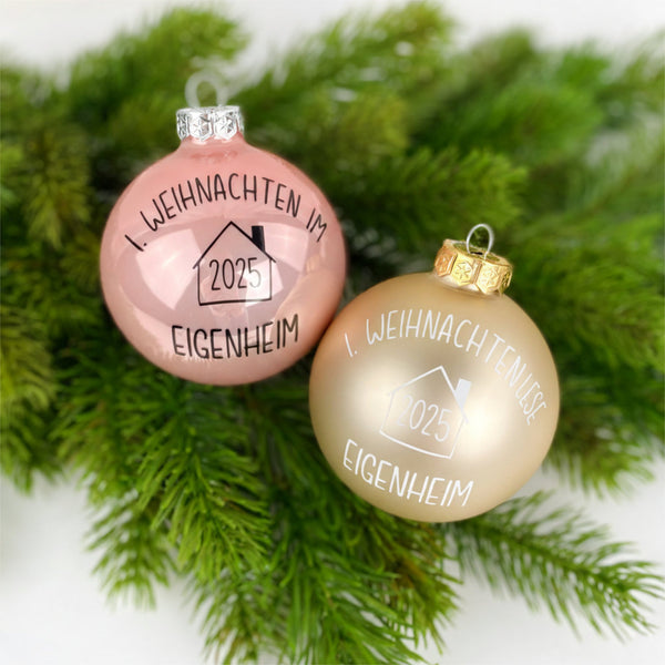 Weihnachtskugel Einzugsgeschenk