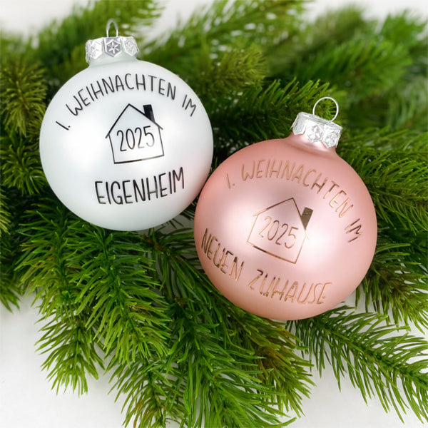 Weihnachtskugel Einzugsgeschenk