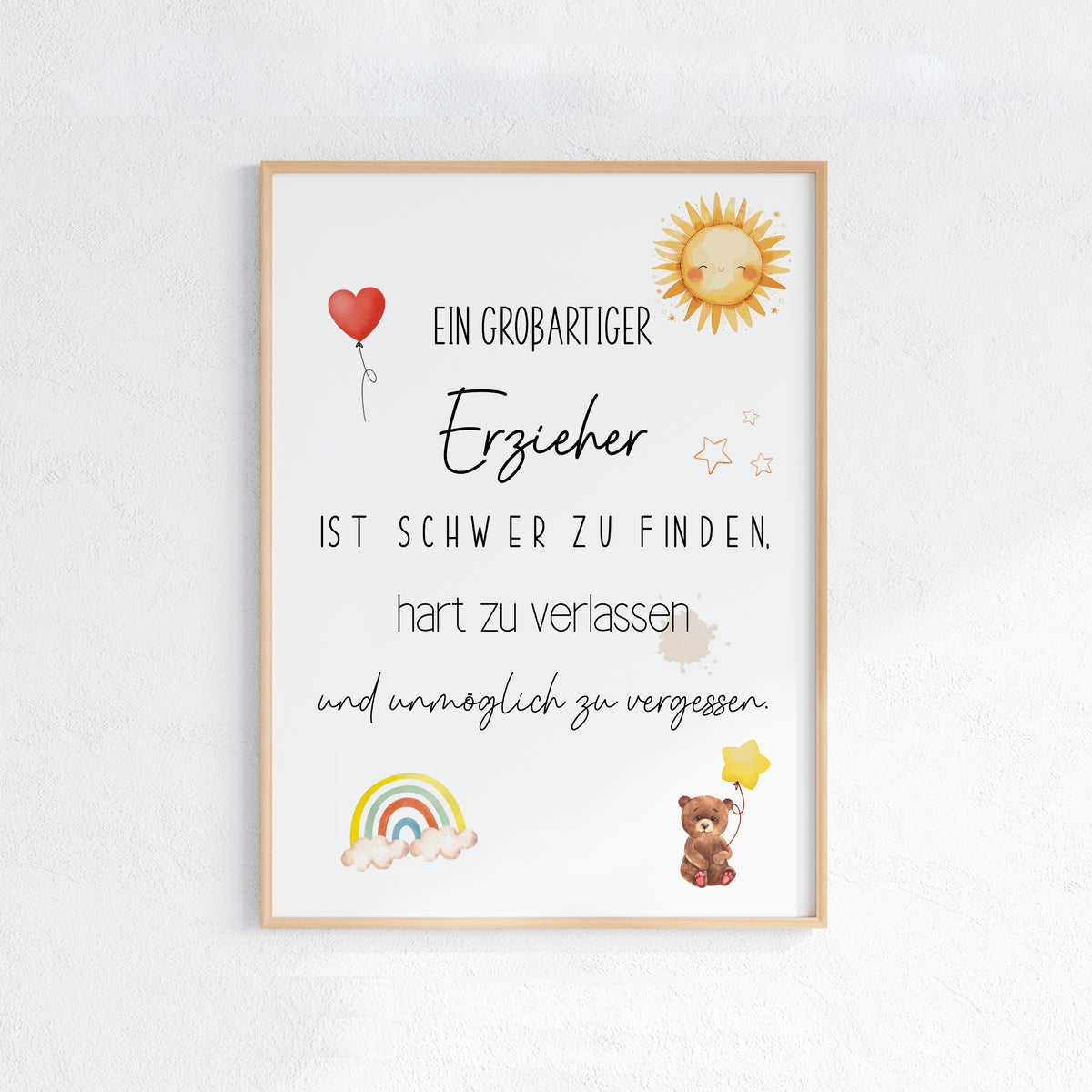 Poster Abschied Kindergarten