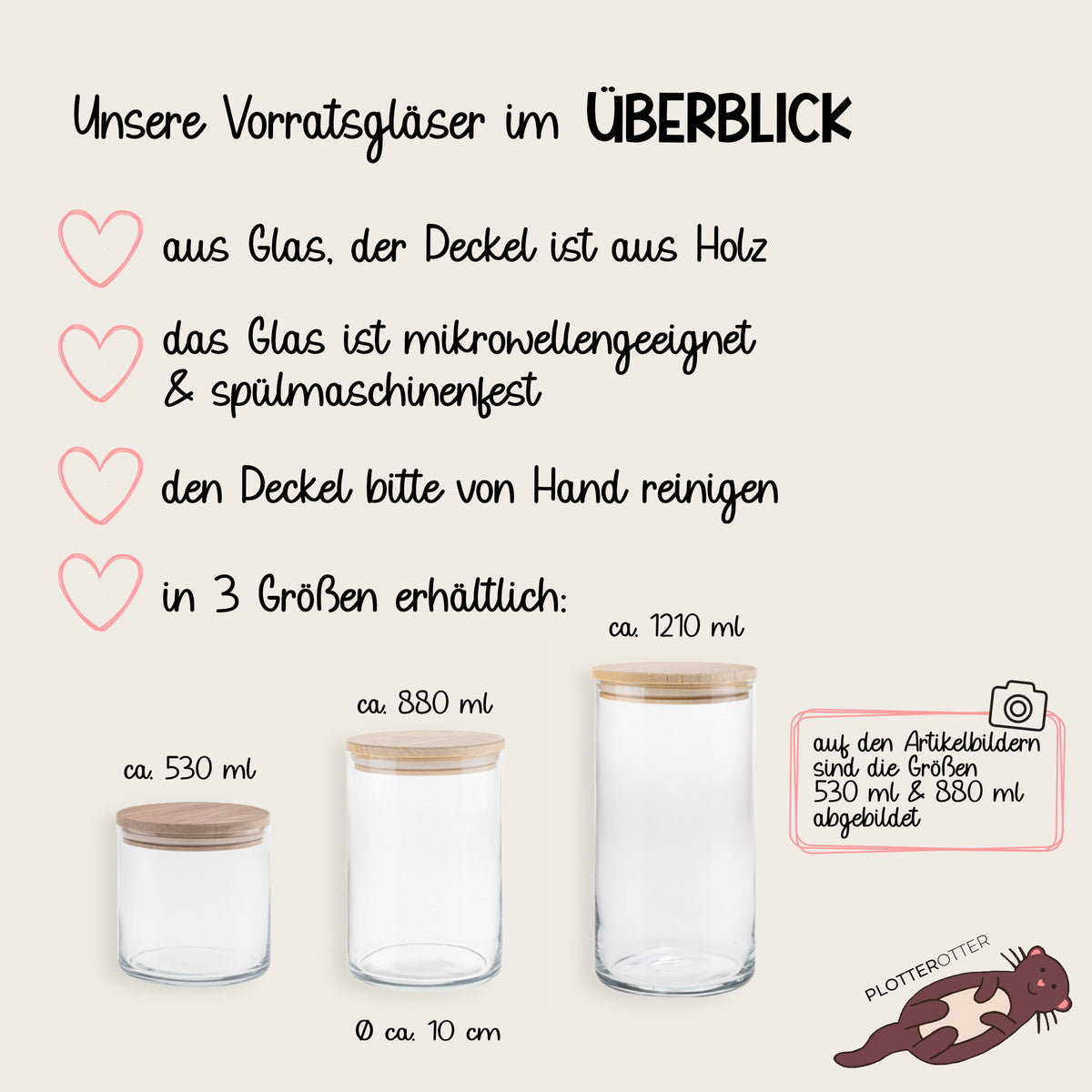 Geschenkglas Danke