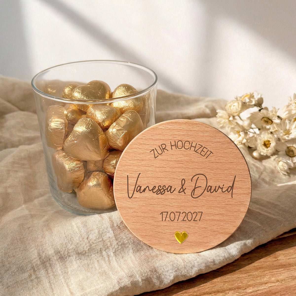Geschenkglas Zur Hochzeit