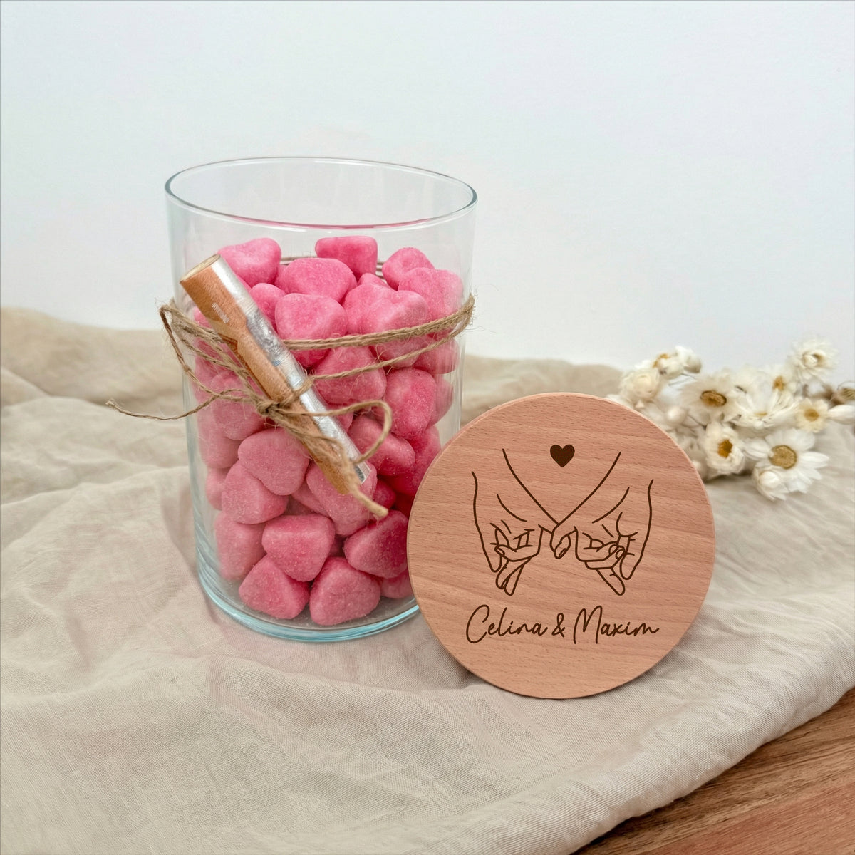 Geschenkglas Fingerschwur