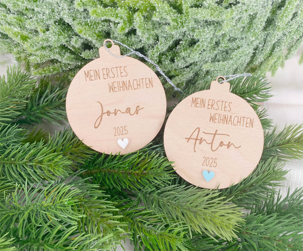 Weihnachtsbaum Anhänger Mein erstes Weihnachten