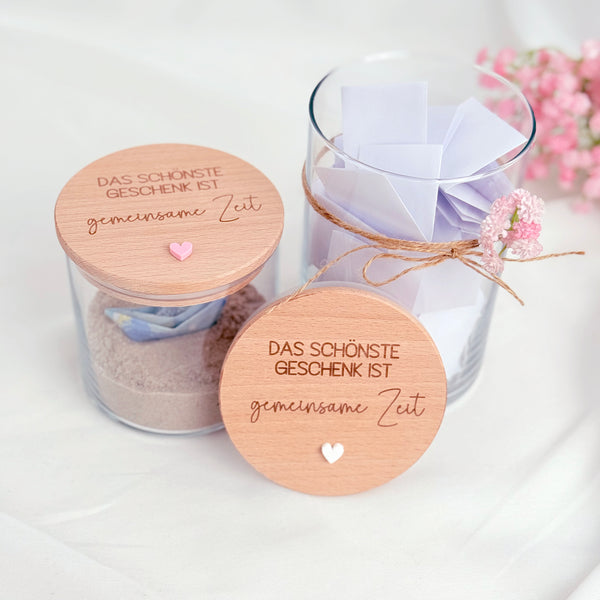 Vorratsglas gemeinsame Zeit