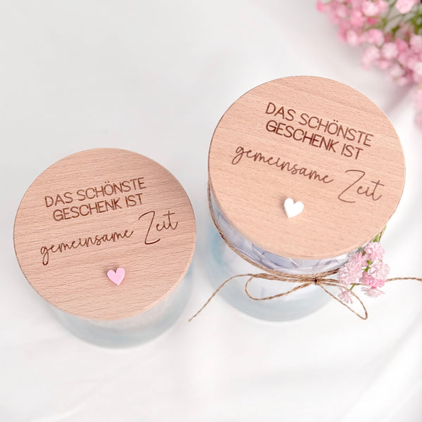 Vorratsglas gemeinsame Zeit