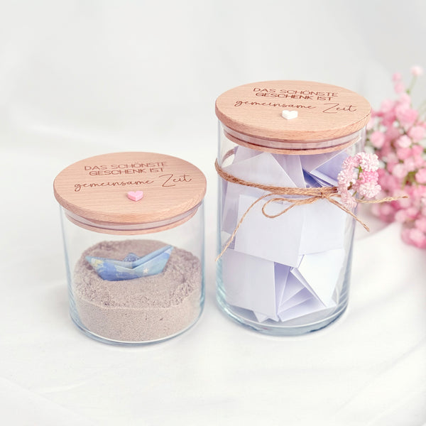 Vorratsglas gemeinsame Zeit