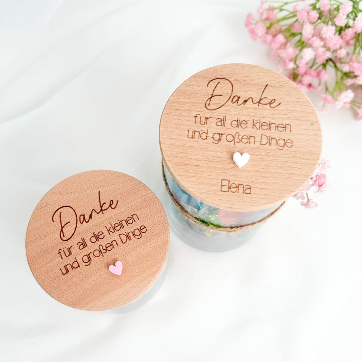 Geschenkglas Danke