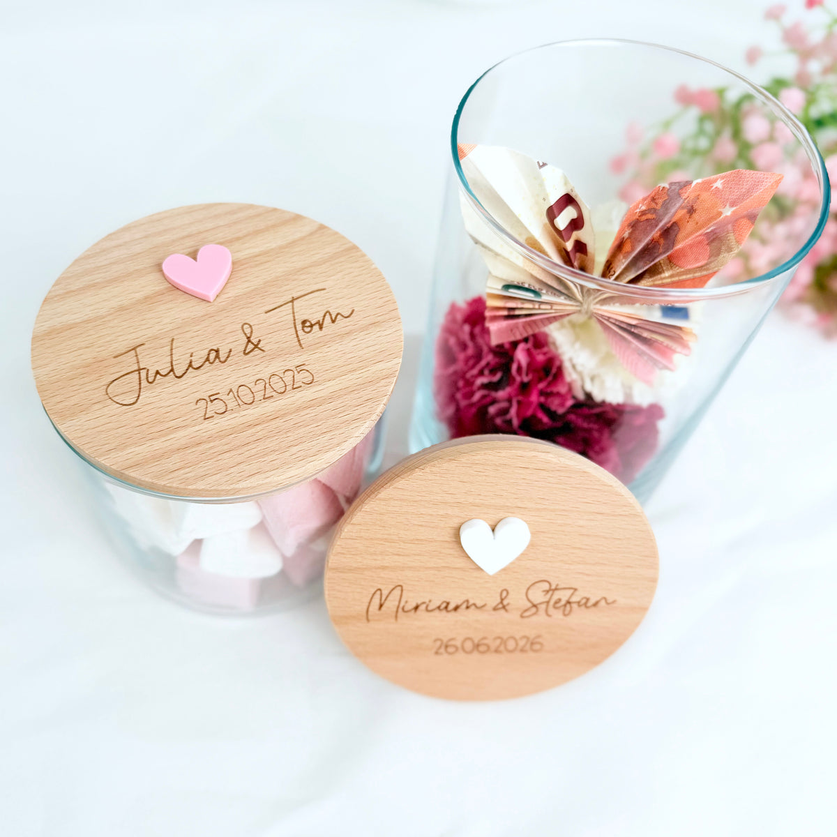 Geschenkglas Hochzeit