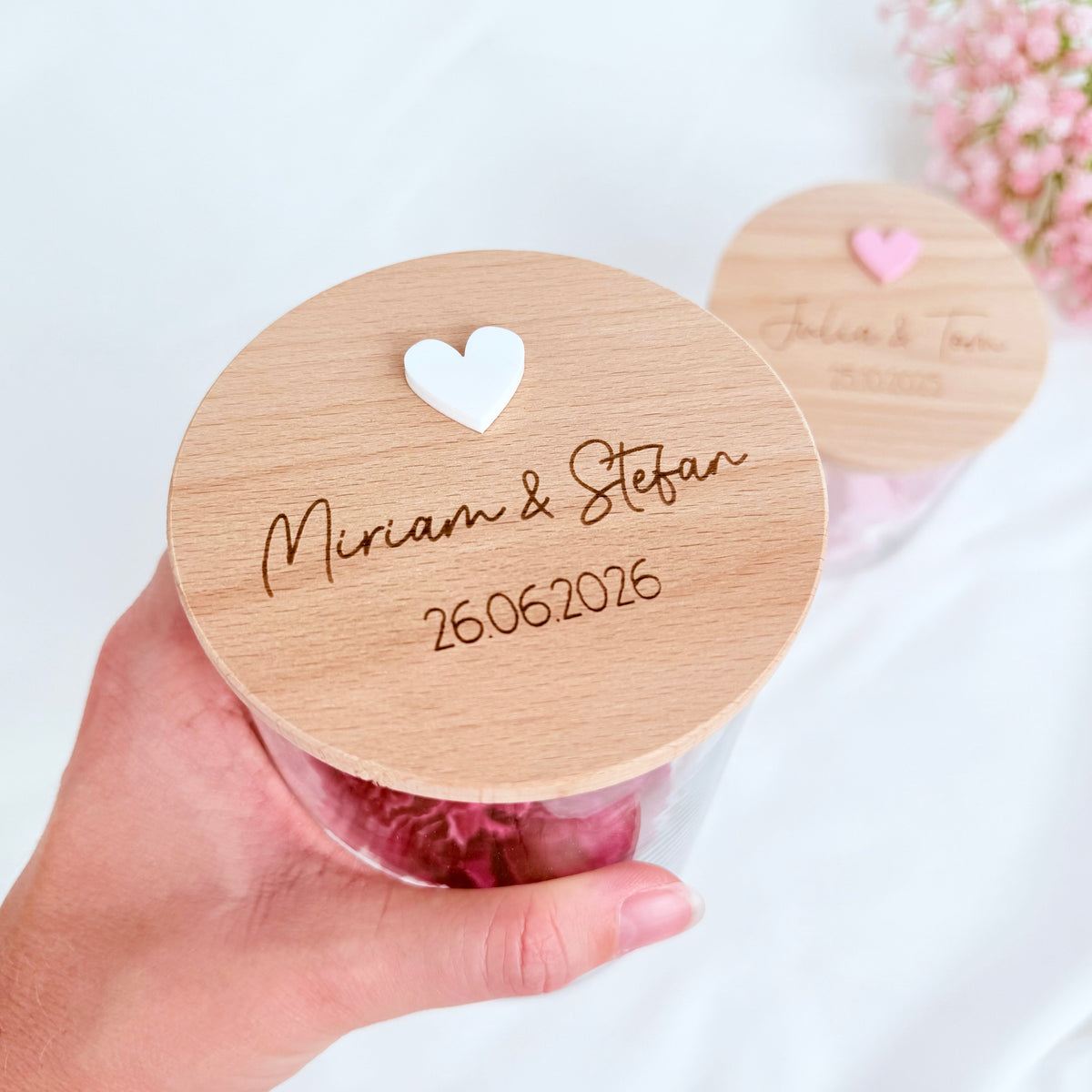 Geschenkglas Hochzeit