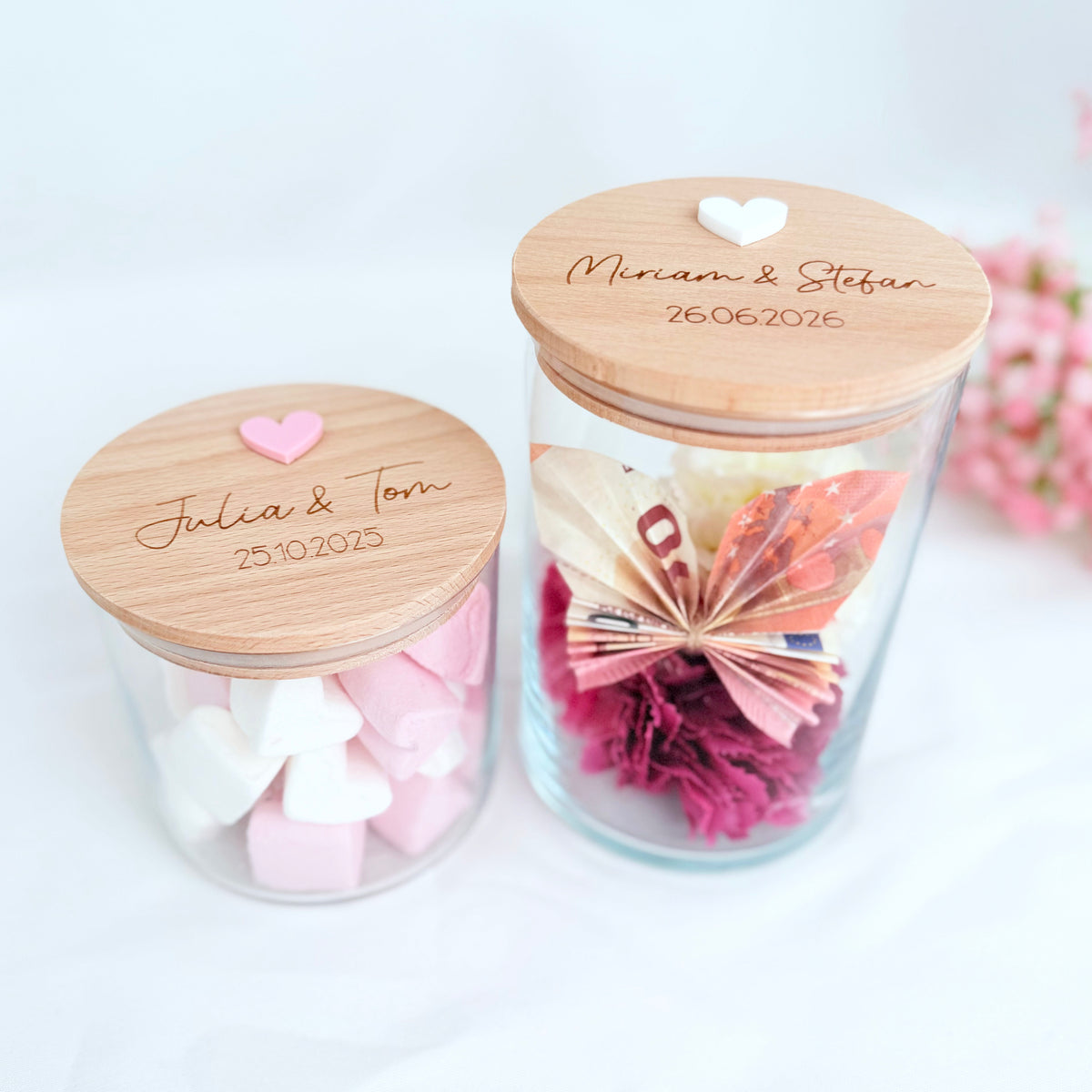 Geschenkglas Hochzeit
