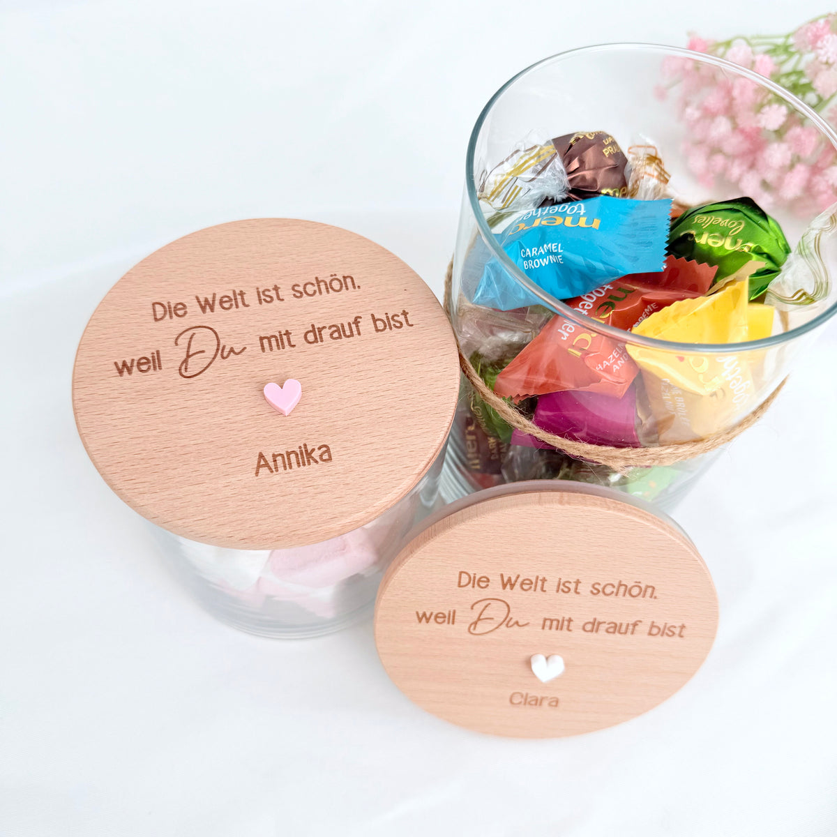 Geschenkglas die Welt ist schön