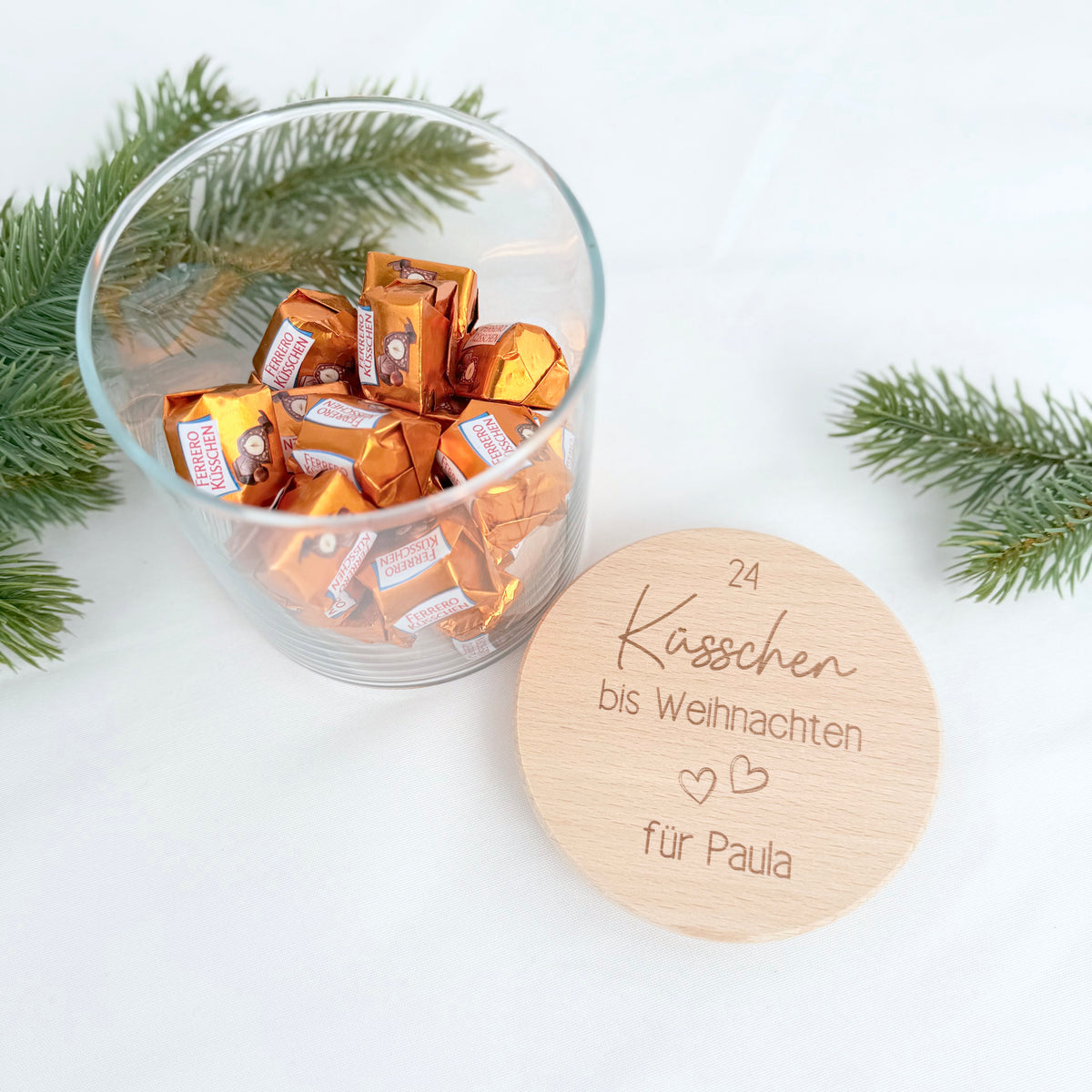 Geschenkglas 24 Küsschen