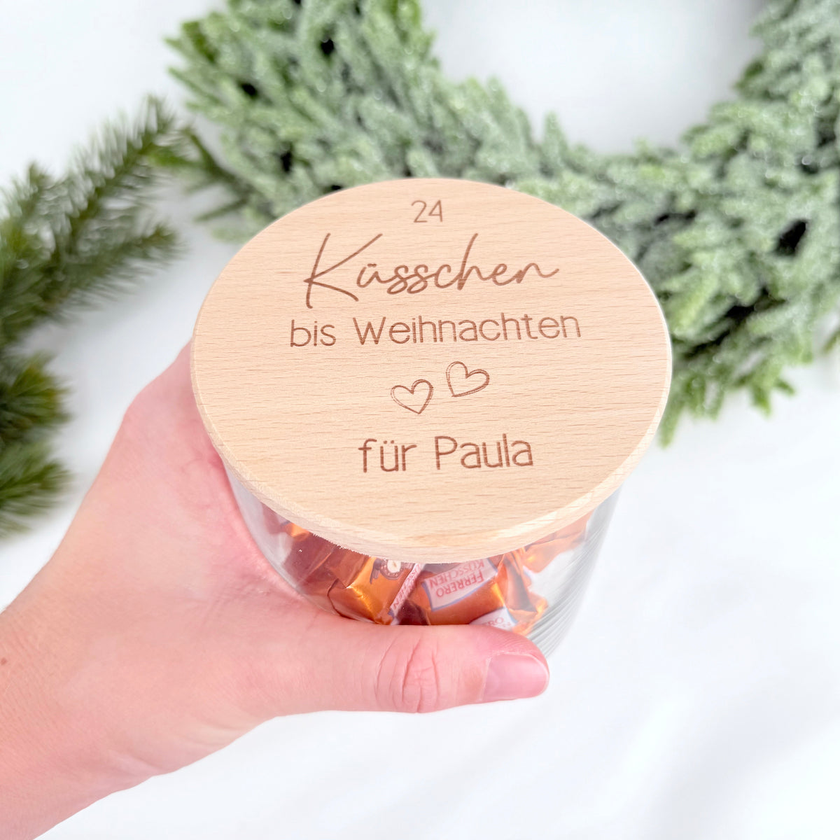 Geschenkglas 24 Küsschen