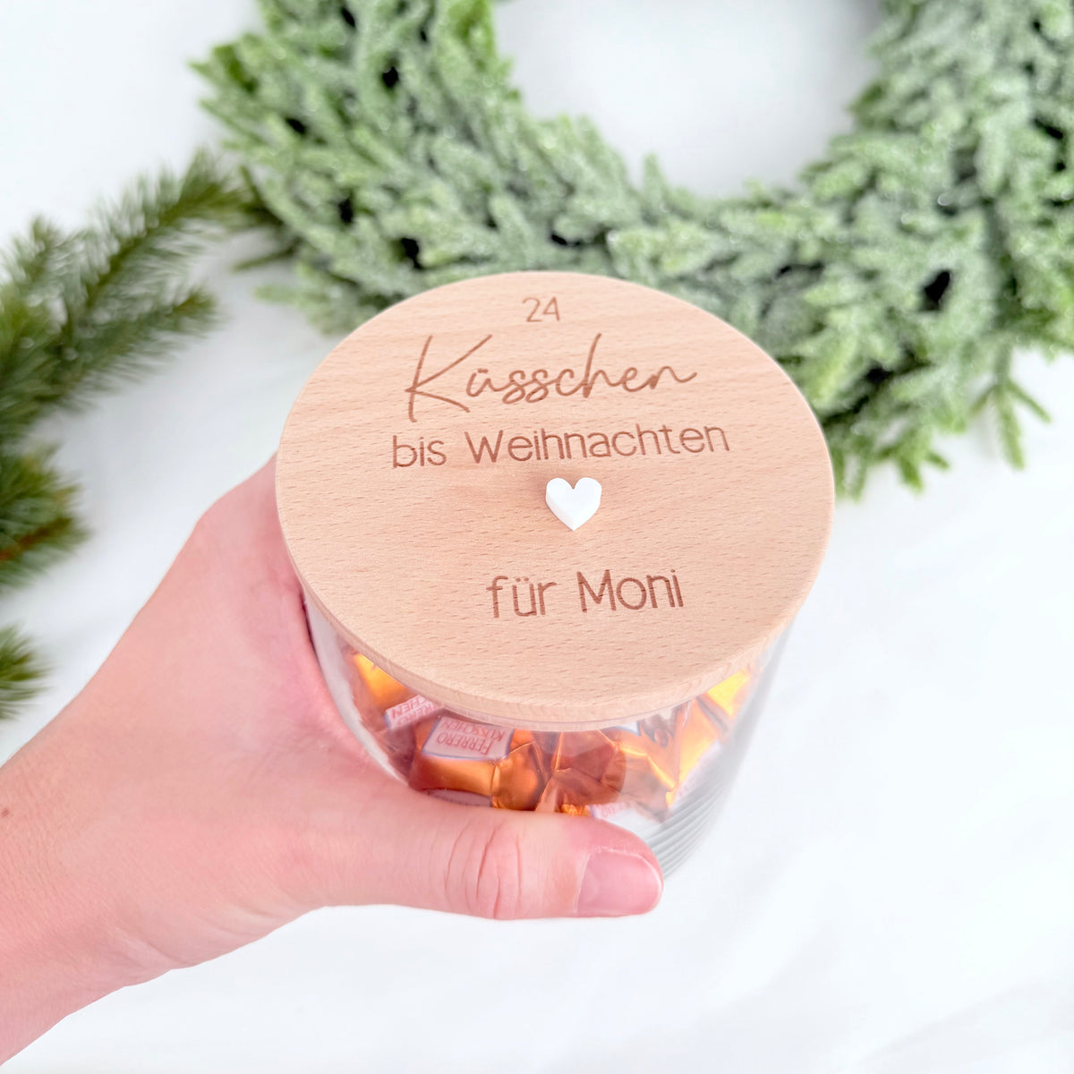 Geschenkglas 24 Küsschen