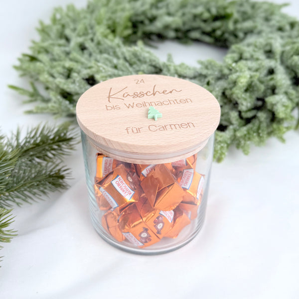 Vorratsglas 24 Küsschen Tanne