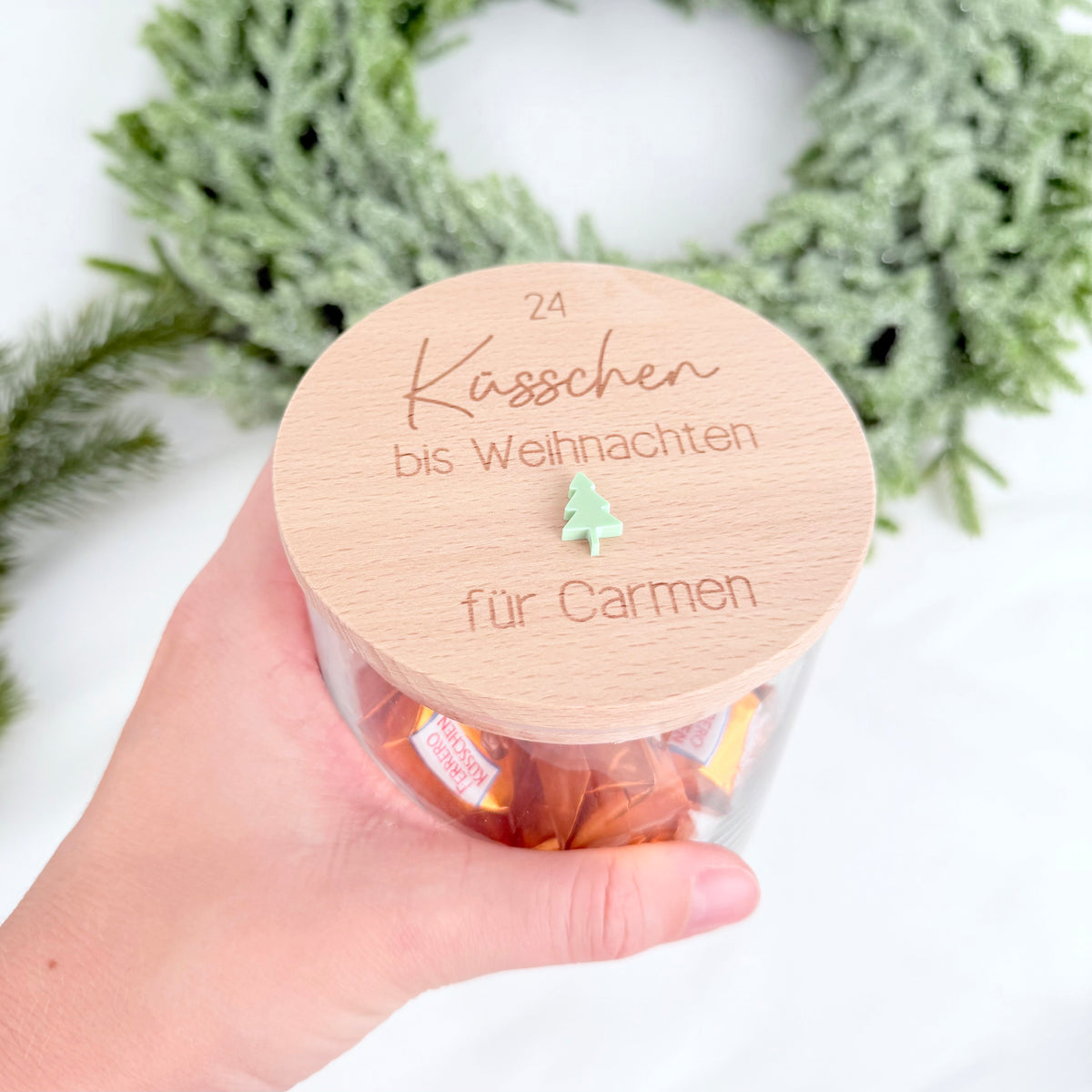 Geschenkglas 24 Küsschen