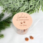 Geschenkglas 24 Leckerlis bis Weihnachten
