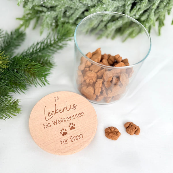 Vorratsglas 24 Leckerlis bis Weihnachten