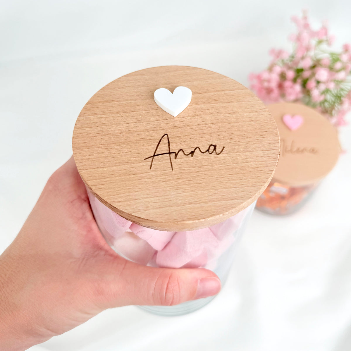 Geschenkglas Name