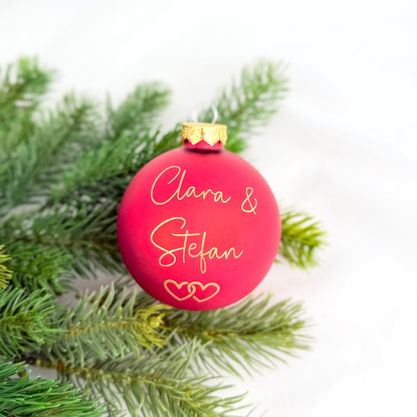 Weihnachtskugel Hochzeit