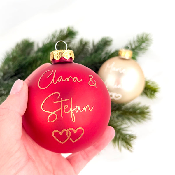 Weihnachtskugel Hochzeit