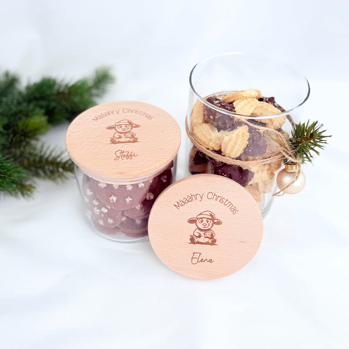 Geschenkglas Määähry Christmas