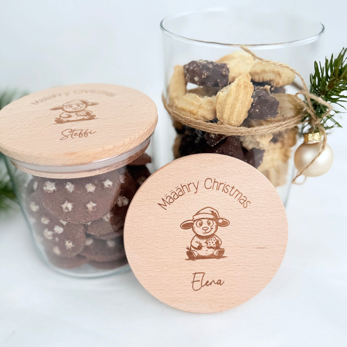 Geschenkglas Määähry Christmas