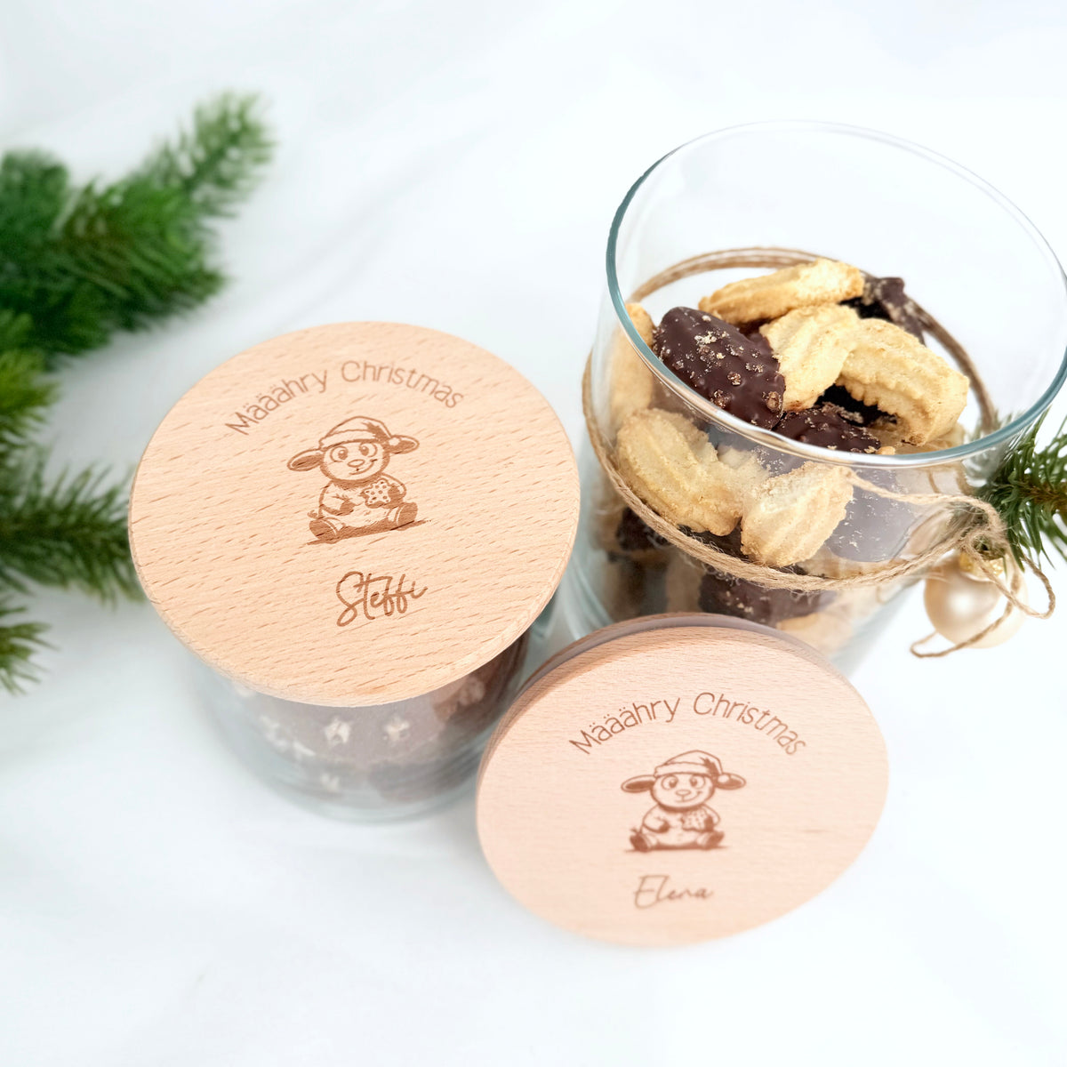 Geschenkglas Määähry Christmas