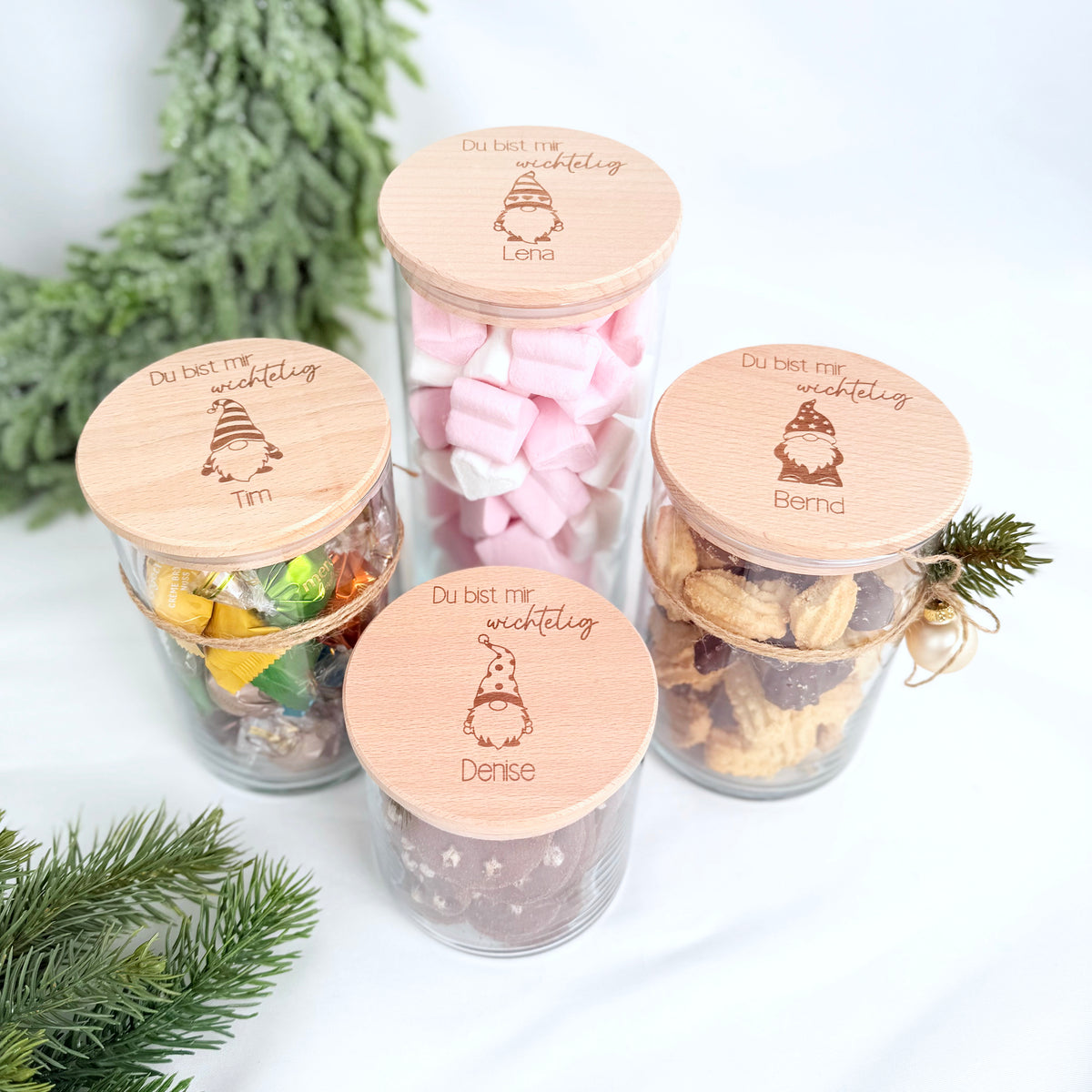 Geschenkglas du bist mir wichtelig