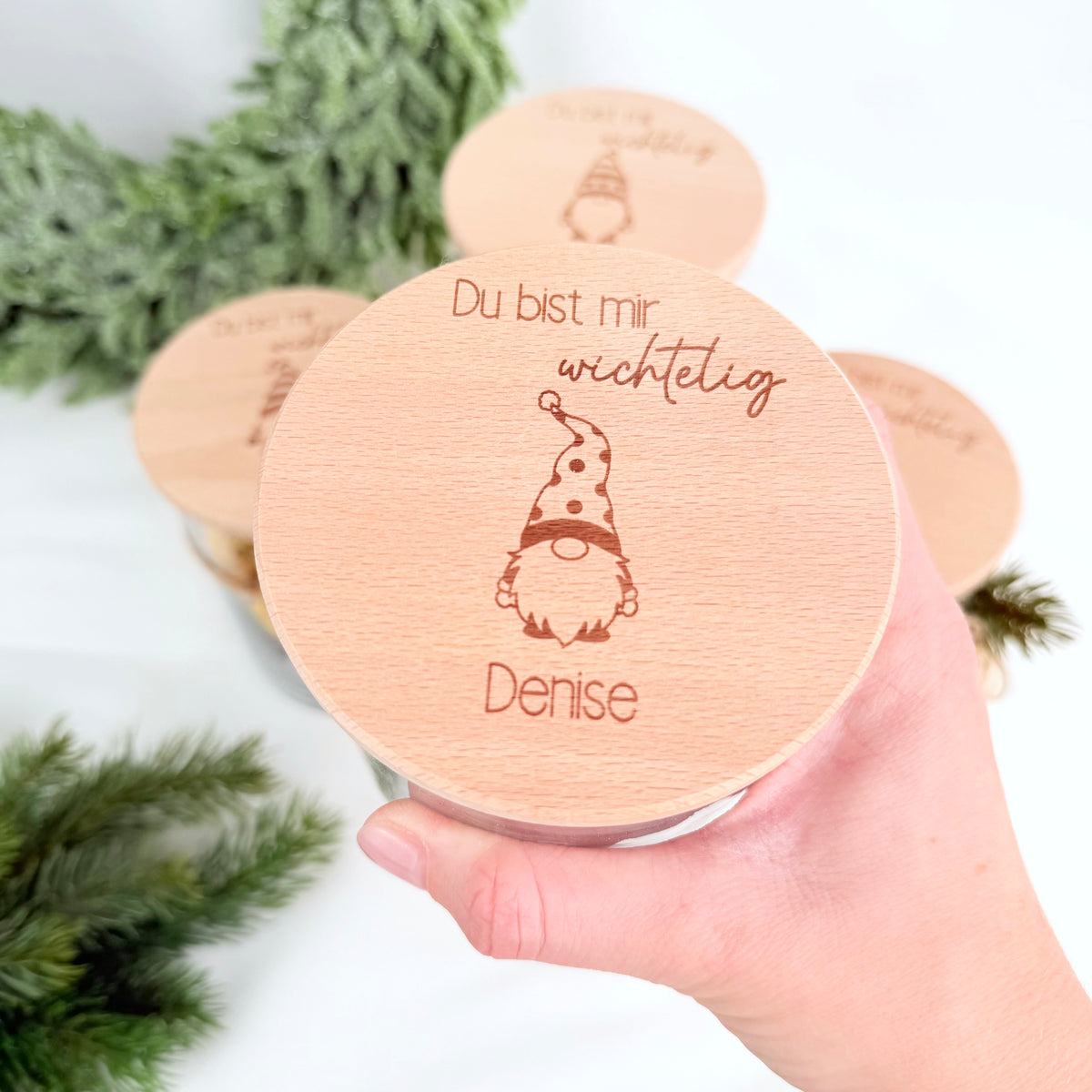 Geschenkglas du bist mir wichtelig