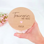 Geschenkglas Trainerin mit Herz