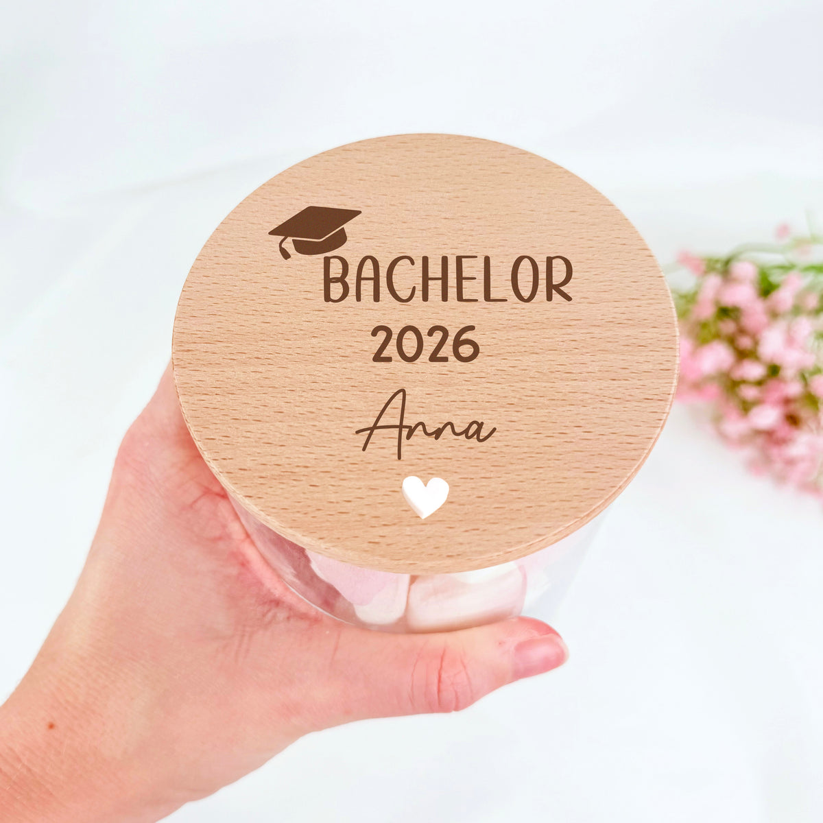 Geschenkglas Abschluss