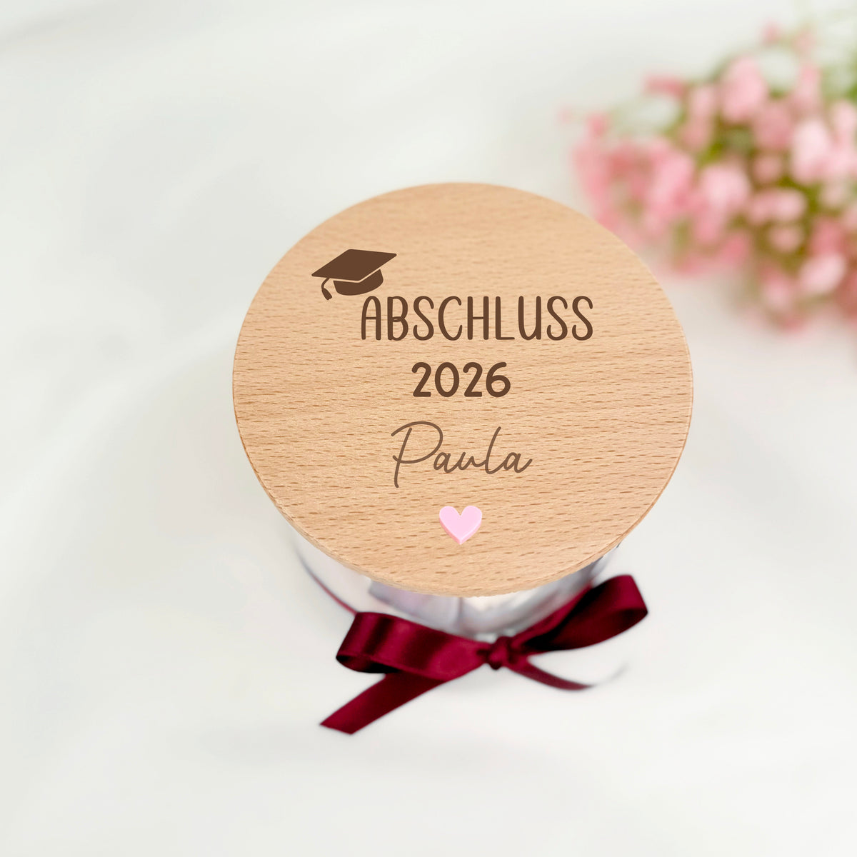 Geschenkglas Abschluss