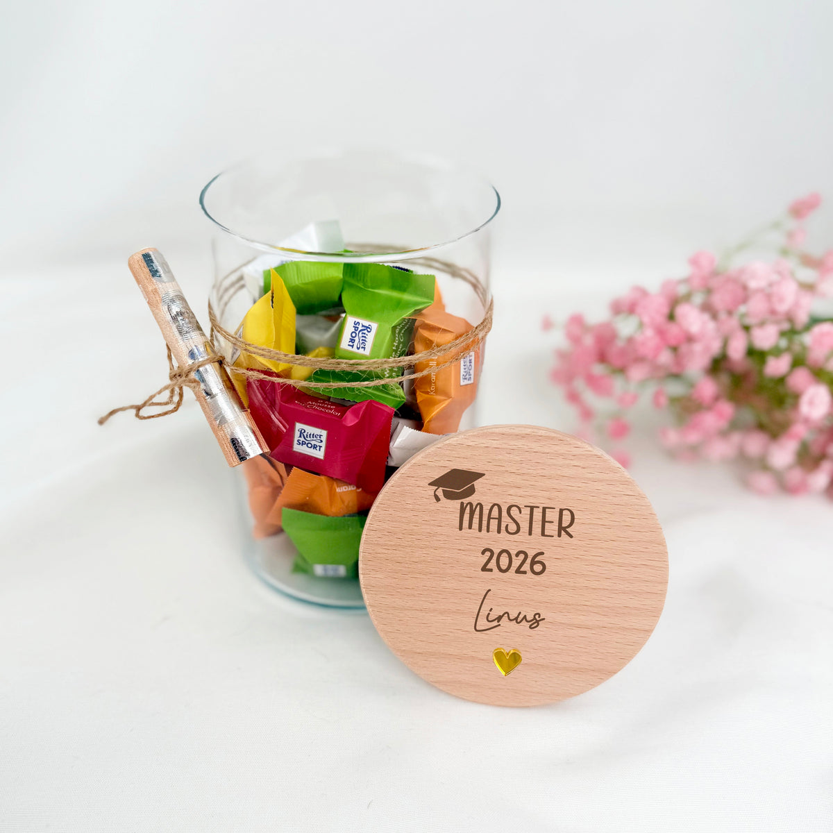 Geschenkglas Abschluss