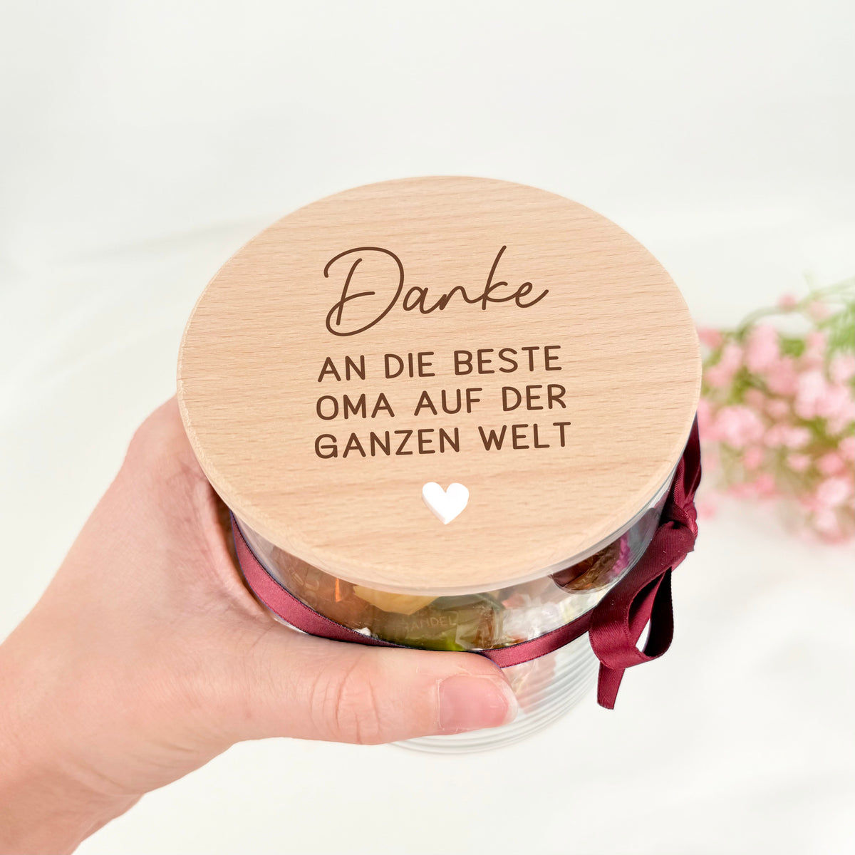 Geschenkglas Danke