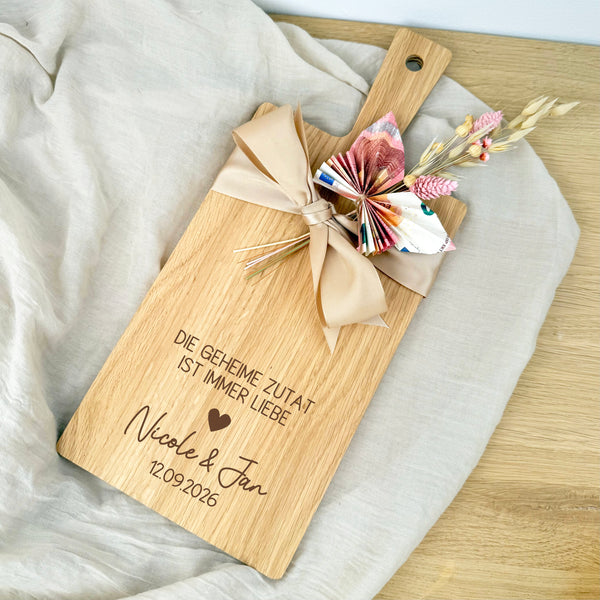 Schneidebrett geheime Zutat Liebe