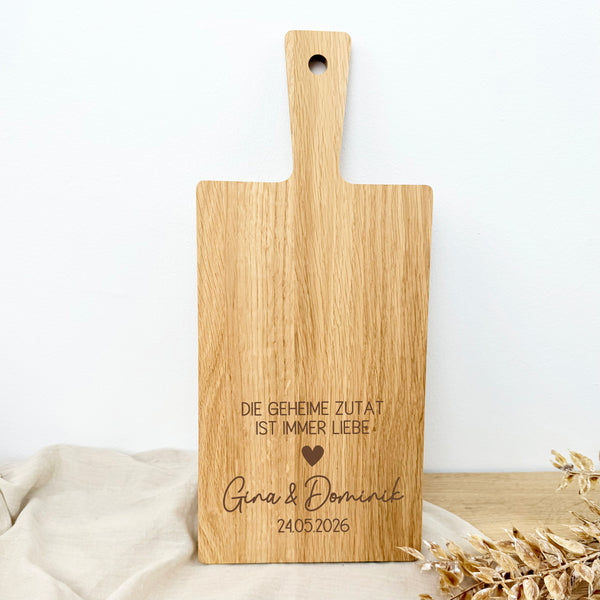 Schneidebrett geheime Zutat Liebe